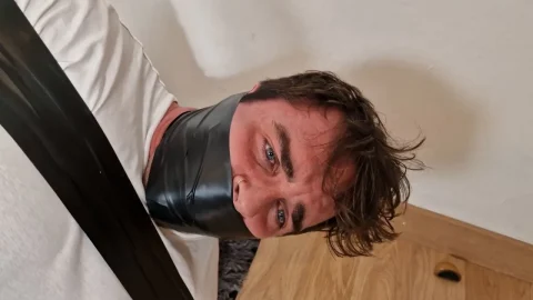PVC and Duct Tape Mummification Style Hogtie