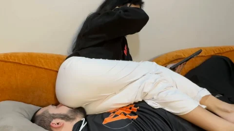 Casual Domination with Foot and Gas Play